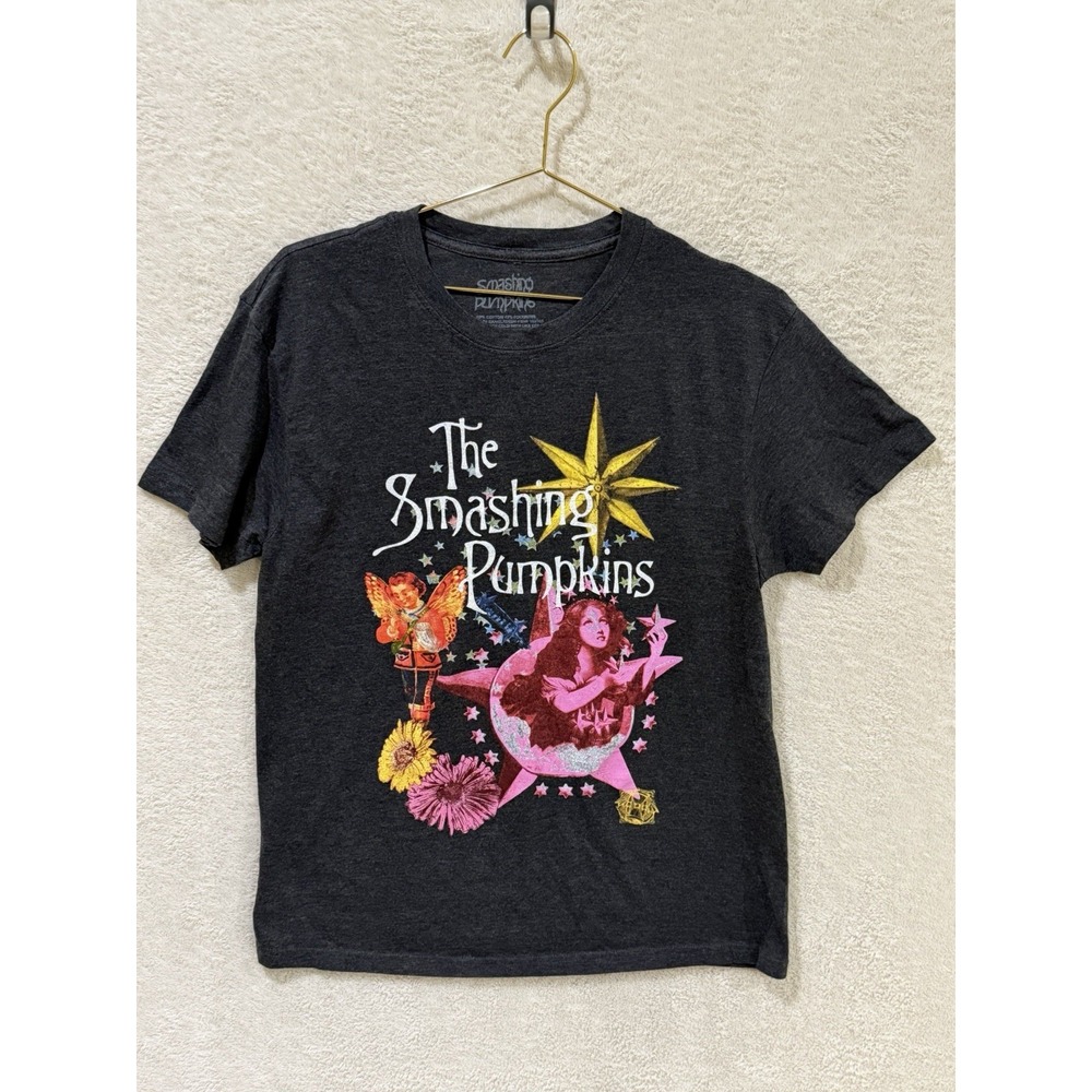 Smashing Pumpkins Women's Mellon Collie Graphic Tee Charcoal Gray Large